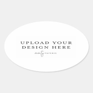 Ovaal etiket - 4,5 inch x 2,7 inch