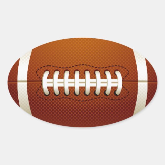 Ovaal Football Sticker (Voorkant)