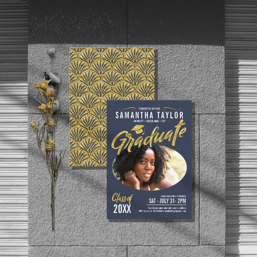 Ovaal Foto Afstuderen Gold Arches ID896 Kaart