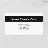 Ovaal foto QR Code Professional Caretaker Visitekaartje (Achterkant)