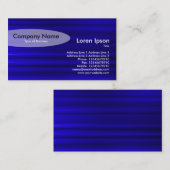 Ovaal - geborsteld blauw II Visitekaartje (Voorkant / Achterkant)