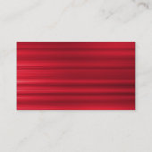 Ovaal - geborsteld rood visitekaartje (Achterkant)