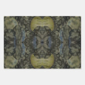 Ovaal gepantserd gemstone 4-deelpatroon inpakpapier vel (Voorkant 3)