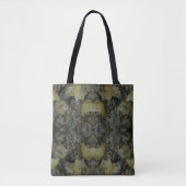 Ovaal gepantserd gemstone 4-deelpatroon tote bag (Voorkant)