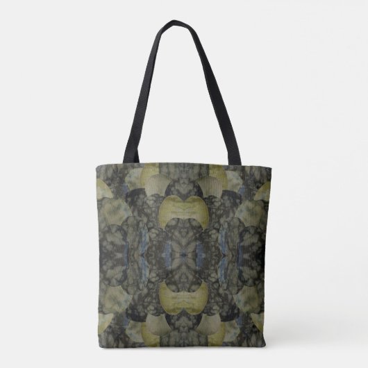 Ovaal gepantserd gemstone 4-deelpatroon tote bag (Achterkant)
