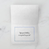 Ovaal gewatteerd tapijt voor verjaardag kaart (Binnen)