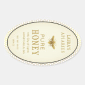  Ovaal Honey Bee Queenline Apiarist Label (Voorkant)