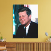 Ovaal Kantoor President John Jack F. Kennedy Canvas Afdruk (Insitu (Woonkamer))