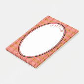 Ovaal koraal post-it® notes (Schuin)