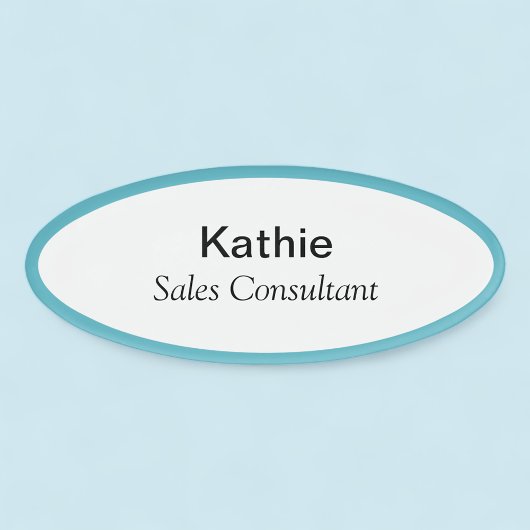 Ovaal Magnetisch Naam Tag Professionele Titel Badg