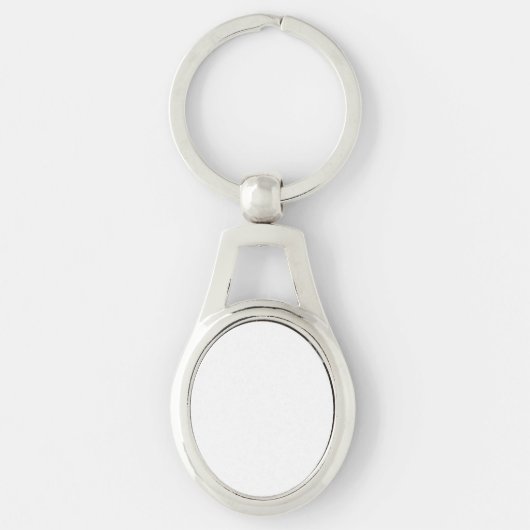 Ovaal metalen Sleutelhanger (Voorkant)
