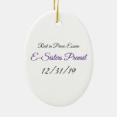 Ovaal ornament E-Zusters Preval, ASHES logo (Achterkant)