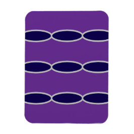 ovaal Paarse-kettingpatroon Magneet