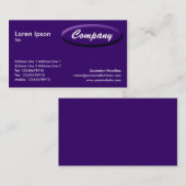 Ovaal paneel - Donkerbruin Visitekaartje (Voorkant / Achterkant)