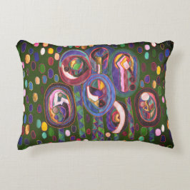 Ovaal patroon accent kussen