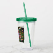 Ovaal patroon acryl drinkbeker (Links)