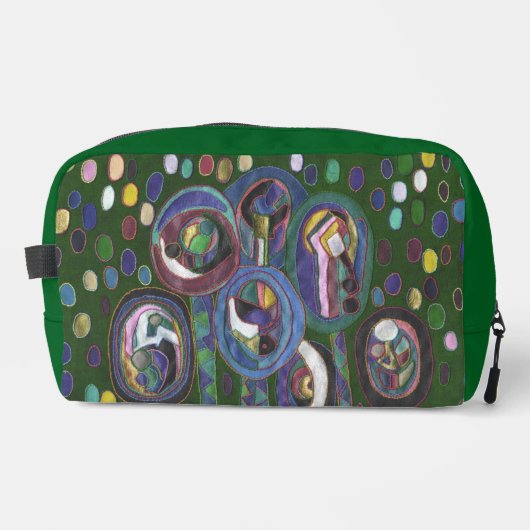 Ovaal patroon toilettasje (Voorkant)