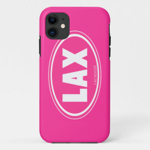 Ovaal - roze lacrosse iphone 5 hoesje