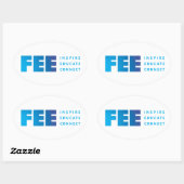 Ovaal Sticker - Gepersonaliseerd (Vel)