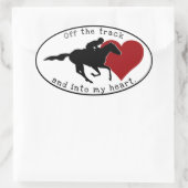 Ovaal van de Track Sticker (Tas)