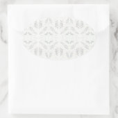 Ovaalvormige Stickers met BATTENBURG LACE (Tas)