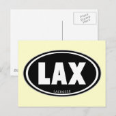 Ovaalzwart Briefkaart (Voorkant / Achterkant)