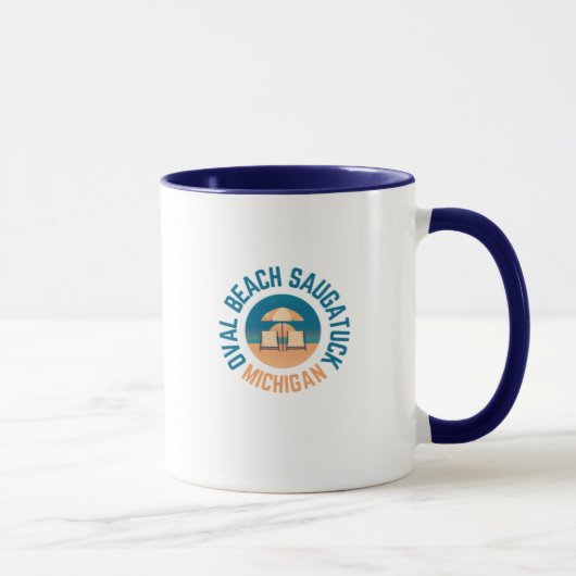 Oval Beach Saugatuck Michigan Coffee Mok (Rechts)