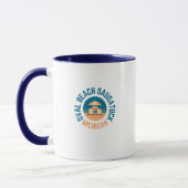 Oval Beach Saugatuck Michigan Coffee Mok (Links)