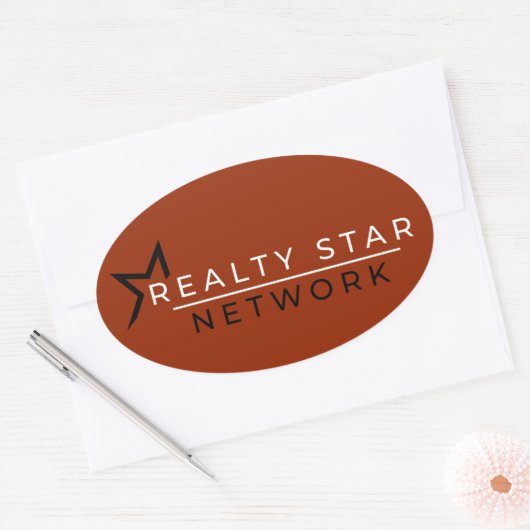 Oval Branded Sticker (Envelop)