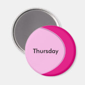 OVAL-BUTTON - lichtroze + jouw tekst & ideeën Magneet (Voorkant / Achterkant)
