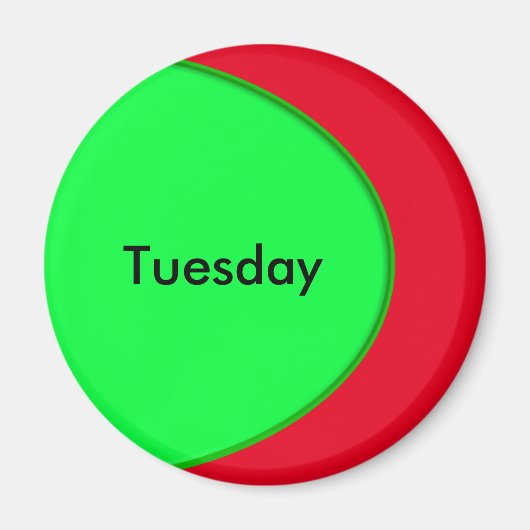 OVAL-BUTTON - neongroen + jouw tekst & ideeën Magneet (Voorkant)