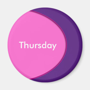 OVAL-BUTTON - roze + jouw tekst & ideeën Magneet