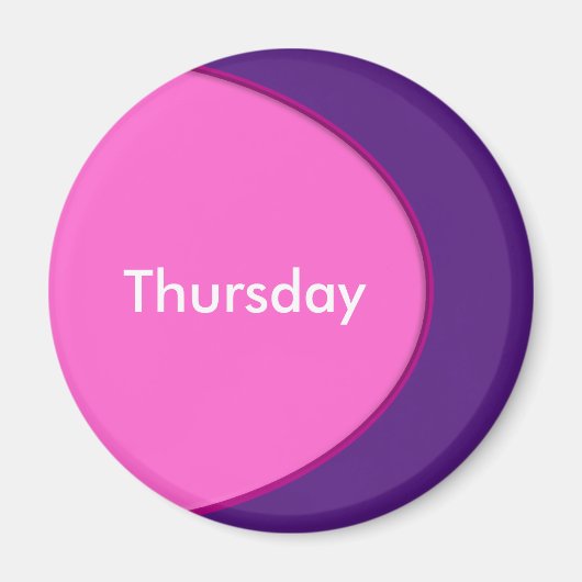 OVAL-BUTTON - roze + jouw tekst & ideeën Magneet (Voorkant)