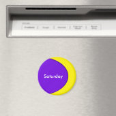 OVAL-BUTTON - violet + jouw tekst & ideeën Magneet (Insitu (Vaatwasser))