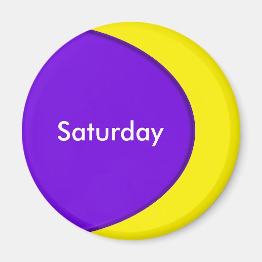 OVAL-BUTTON - violet + jouw tekst & ideeën Magneet (Voorkant)