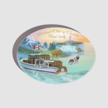 Oval Car Magnet - KCC National Specialty - Geen ja
