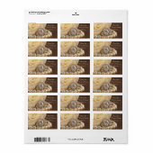 Oval Diamond Ring Roos Wedding Hartelijk dank Etiket (Full Sheet)