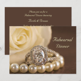 Oval Diamond Ring Roos Wedding Rehearsal Dinner Kaart