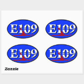 Oval E109 Euro Sticker (Vel)