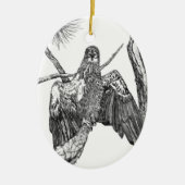 Oval Eagle Ornament E15 HOME SWFL Heraldic Pose (Voorkant)