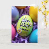 Oval Easter Message Card Kaart (Gele Bloem)