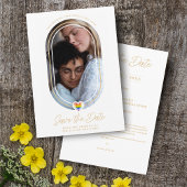 Oval Effect Pride Heart LGBT Lesbian Gay Wedding Save The Date