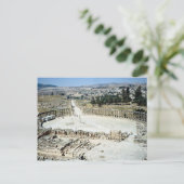 Oval forum uit Temple van Zeus, Romeinse stad Jera Briefkaart (Staand voorkant)