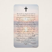 Oval Foto Ocean Memorial Prayer Kaart (Achterkant)