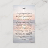 Oval Foto Ocean Memorial Prayer Kaart Contactkaartje (Achterkant)