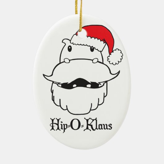 Oval Hip-O-Klaus Ornament (Achterkant)