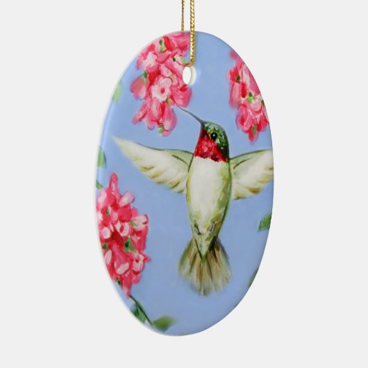 Oval Hummingbird Ornament (Rechts)