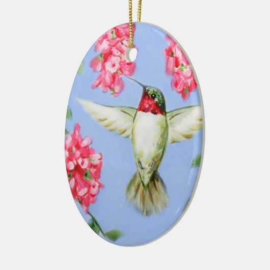 Oval Hummingbird Ornament (Links)