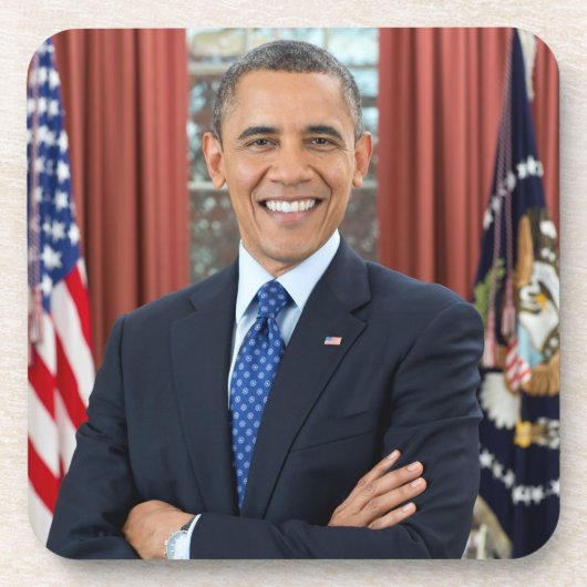 Oval Kantoor Portrait, Obama Barack Amerikaans Pre Bier Onderzetter (Voorkant)