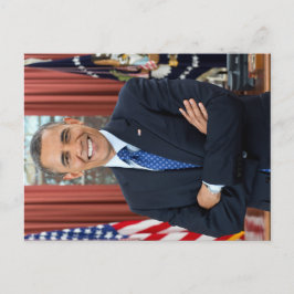 Oval Kantoor Portrait, Obama Barack Amerikaans Pre Briefkaart
